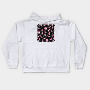 Pink galah cockatoo pattern Kids Hoodie